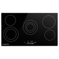 EuroChef 90cm 5 Zone Ceramic Cooktop, 8900W Electric, FlexiZone Adjustable Size Hobs, Touch Controls-0