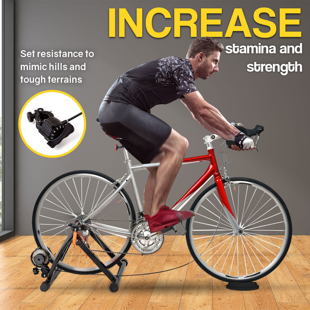 NNEDSZ Indoor Bicycle Trainer - Bike Cycling Stationary Magnetic Stand Training-1