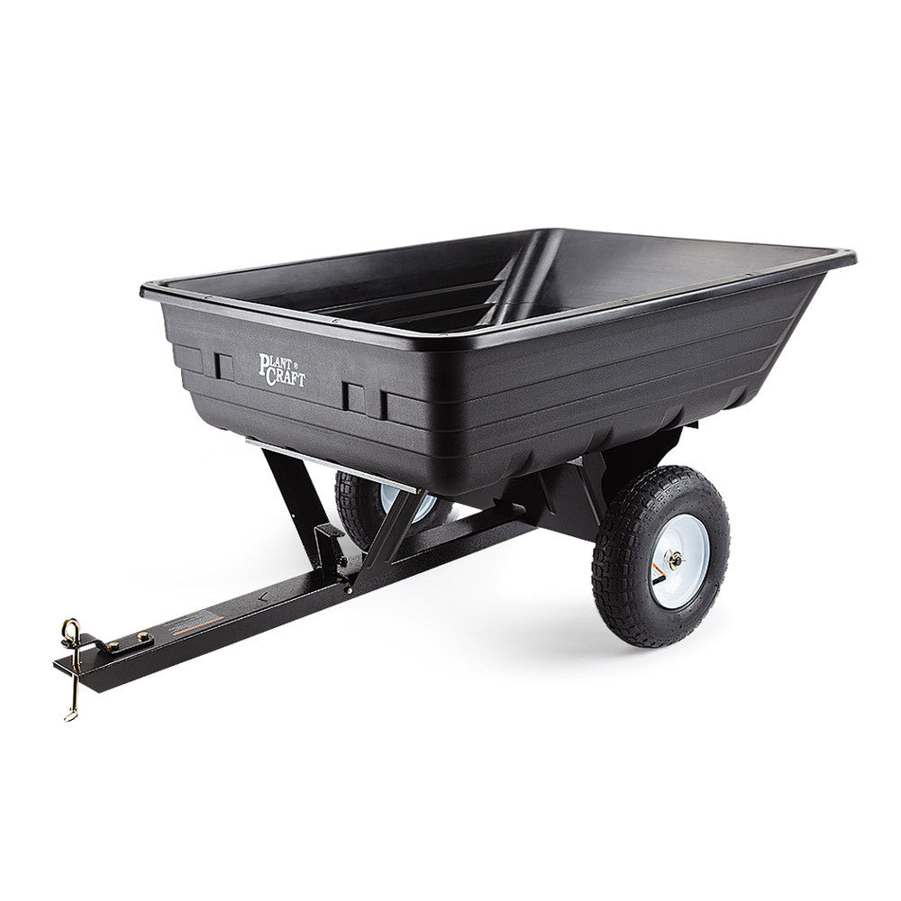 NNEDSZ PLANTCRAFT 400LBS Poly Dump Cart Garden Tip Trailer TTow Quad ATV Ride-0