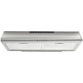 NNEDSZ EUROCHEF 60cm Fixed Stainless Steel Rangehood, Quiet 3-Speed, 4-Layer Dishwashable Filters, Halogen Lights EFR60S-0