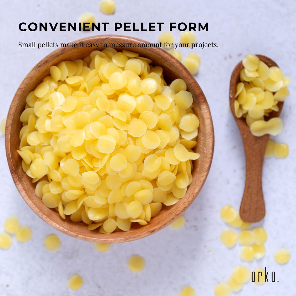 NNEDSZ 2.5Kg Tub Organic Beeswax Pellets Pharmaceutical Cosmetic Candle Yellow Bees Wax-4