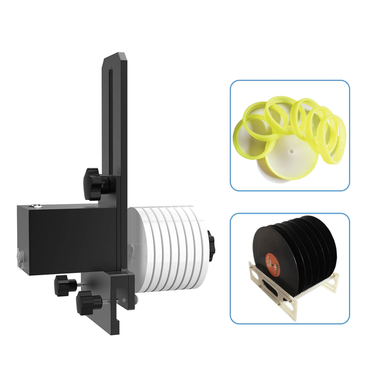 NNEDSZ Alloy Vinyl Record Cleaning Stand Drying Rack For Ultrasonic Cleaner Disc Bracket-1