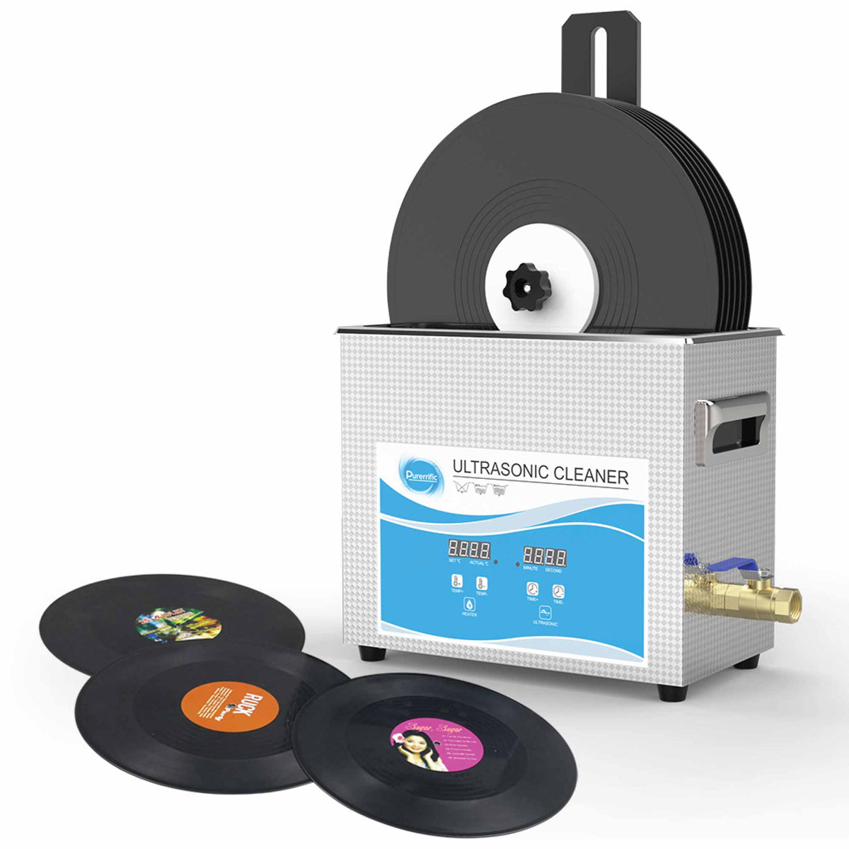 NNEDSZ Alloy Vinyl Record Cleaning Stand Drying Rack For Ultrasonic Cleaner Disc Bracket-3