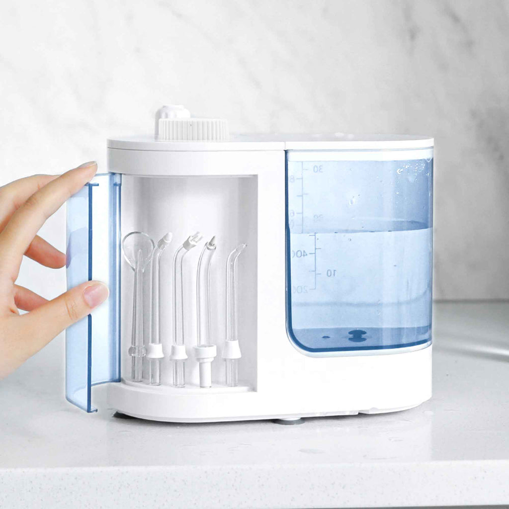 NNEDSZ Water Jet Dental Flosser 1000ml White - Electric Oral Pressure Irrigator-4