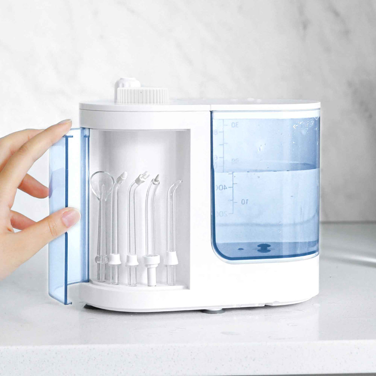 NNEDSZ Water Jet Dental Flosser 1000ml White - Electric Oral Pressure Irrigator-4