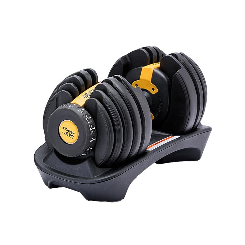 NNEDSZ 1x 24KG  Adjustable Home Gym Dumbbell - Gold-0