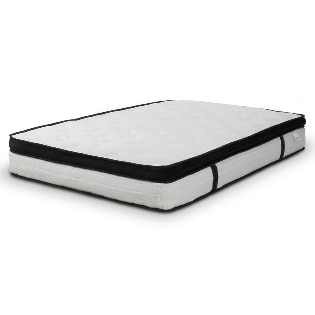NNEDSZ Laura Hill Queen Mattress Bed Size Euro Top 5 Zone Spring Foam 32cm Bedding Pocket-0