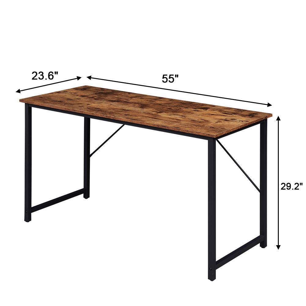 NNEDSZ YES4HOMES Computer Desk, Sturdy Home Office Gaming Desk for Laptop, Modern Simple Style Writing Table, Multipurpose Workstation-1