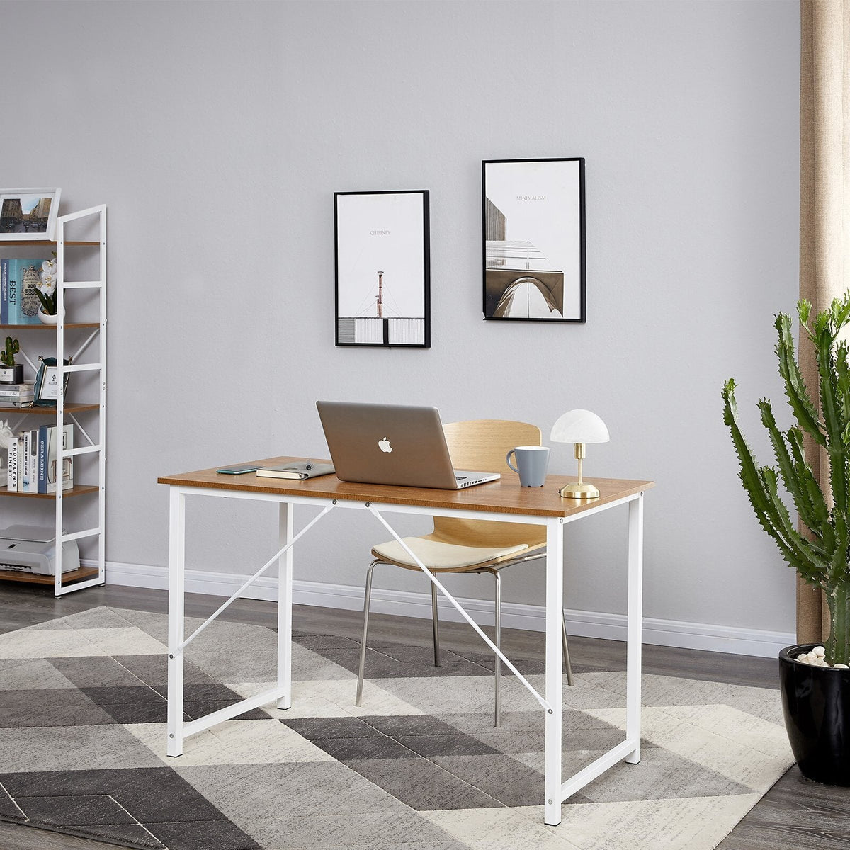 NNEDSZ YES4HOMES Computer Desk, Sturdy Home Office Gaming Desk for Laptop, Modern Simple Style Table, Multipurpose Workstation-2