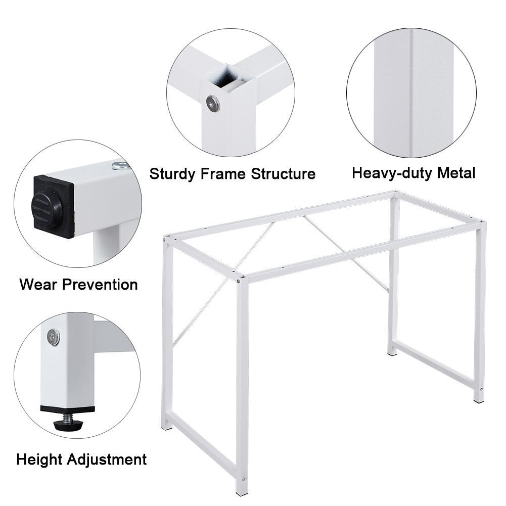 NNEDSZ YES4HOMES Computer Desk, Sturdy Home Office Gaming Desk for Laptop, Modern Simple Style Table, Multipurpose Workstation-4