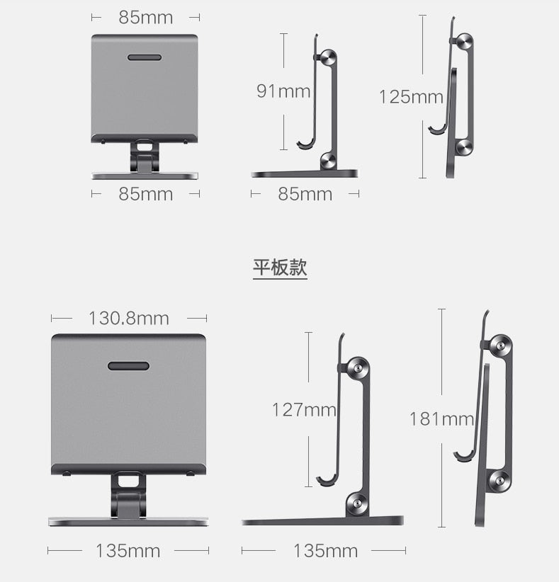 NNEDSZ Full Motion 3 in 1 Smartphone Tablet and Notebook Holder White