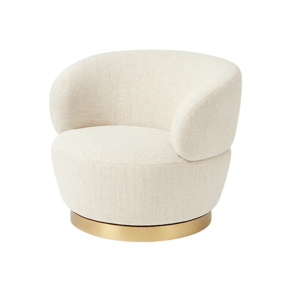 Interior Ave - Luna Swivel Armchair - Vanilla Oat-3