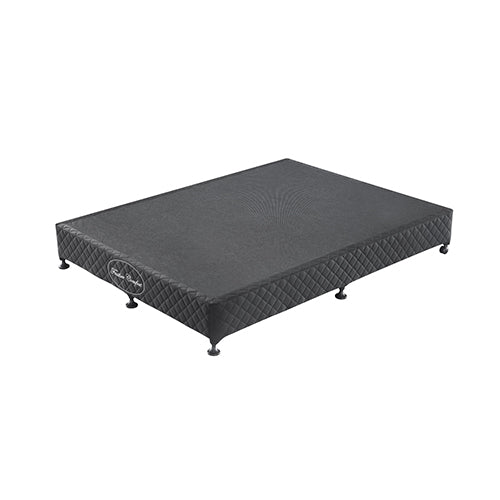 NNEDSZ Base Ensemble King Size Solid Wooden Slat in Black with Removable Cover-0