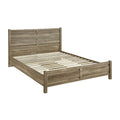 NNEDSZ King Size Bed Frame Natural Wood like MDF in Oak Colour-0