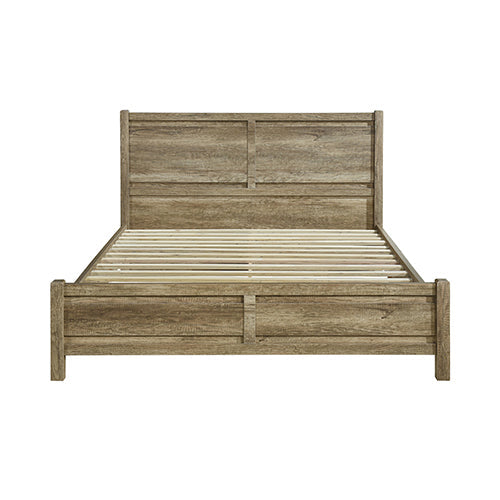 NNEDSZ Queen Size Bed Frame Natural Wood like MDF in Oak Colour-2