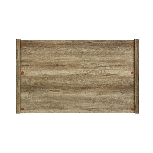 NNEDSZ Queen Size Bed Frame Natural Wood like MDF in Oak Colour-3