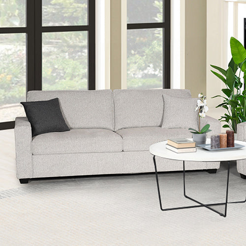 NNEDSZ Milano 3 Seater Sofa Set Polyester Fabric Multilayer Two Pillows Attached Individual Pocket Spring-0