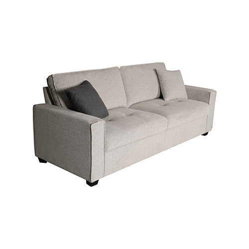 NNEDSZ Milano 3 Seater Sofa Set Polyester Fabric Multilayer Two Pillows Attached Individual Pocket Spring-3