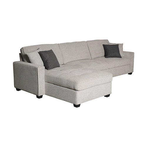 NNEDSZ Milano Corner Sofa Chaise Polyester Fabric Multilayer Two Pillows Attached Individual Pocket Spring-1