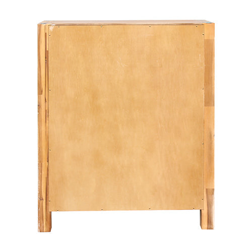 NNEDSZ with 4 Storage Drawers Solid Wooden Assembled in Oak Colour-4