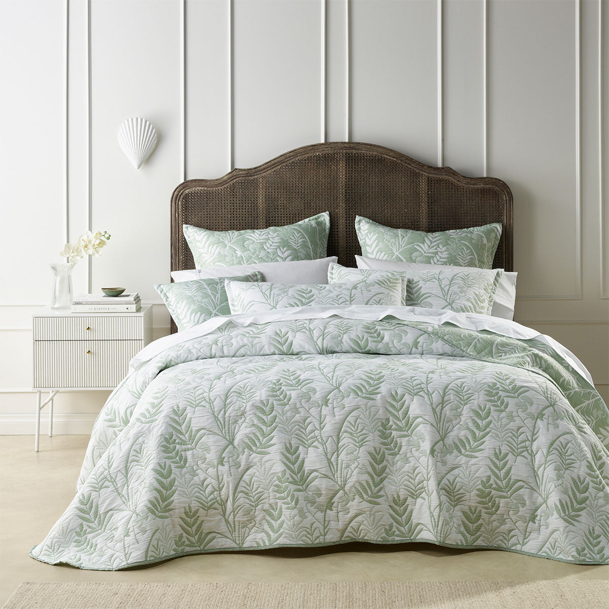 NNEDSZ Eden Sage Bedspread Set King-0