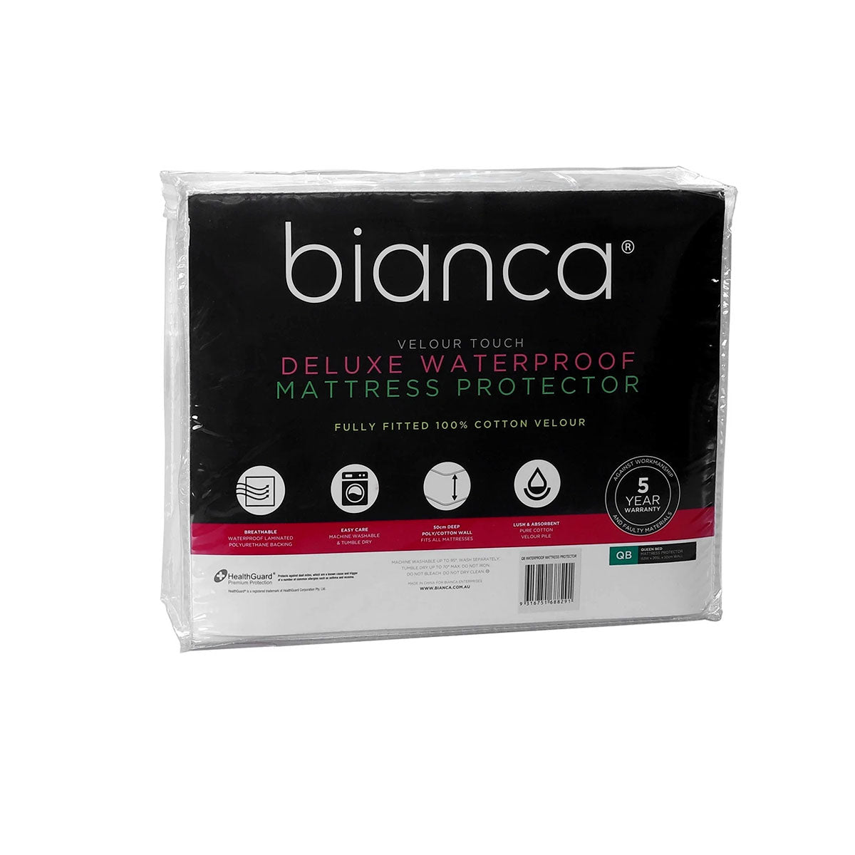 NNEDSZ Bianca Deluxe Waterproof Mattress Protector Double-0