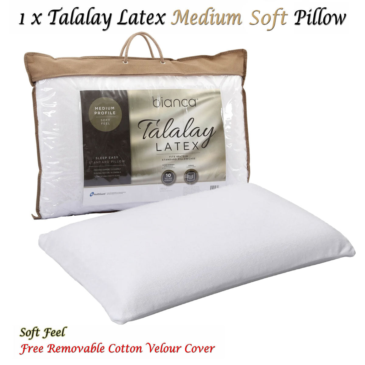 NNEDSZ Bianca Talalay Latex Soft Profile Pillow-1