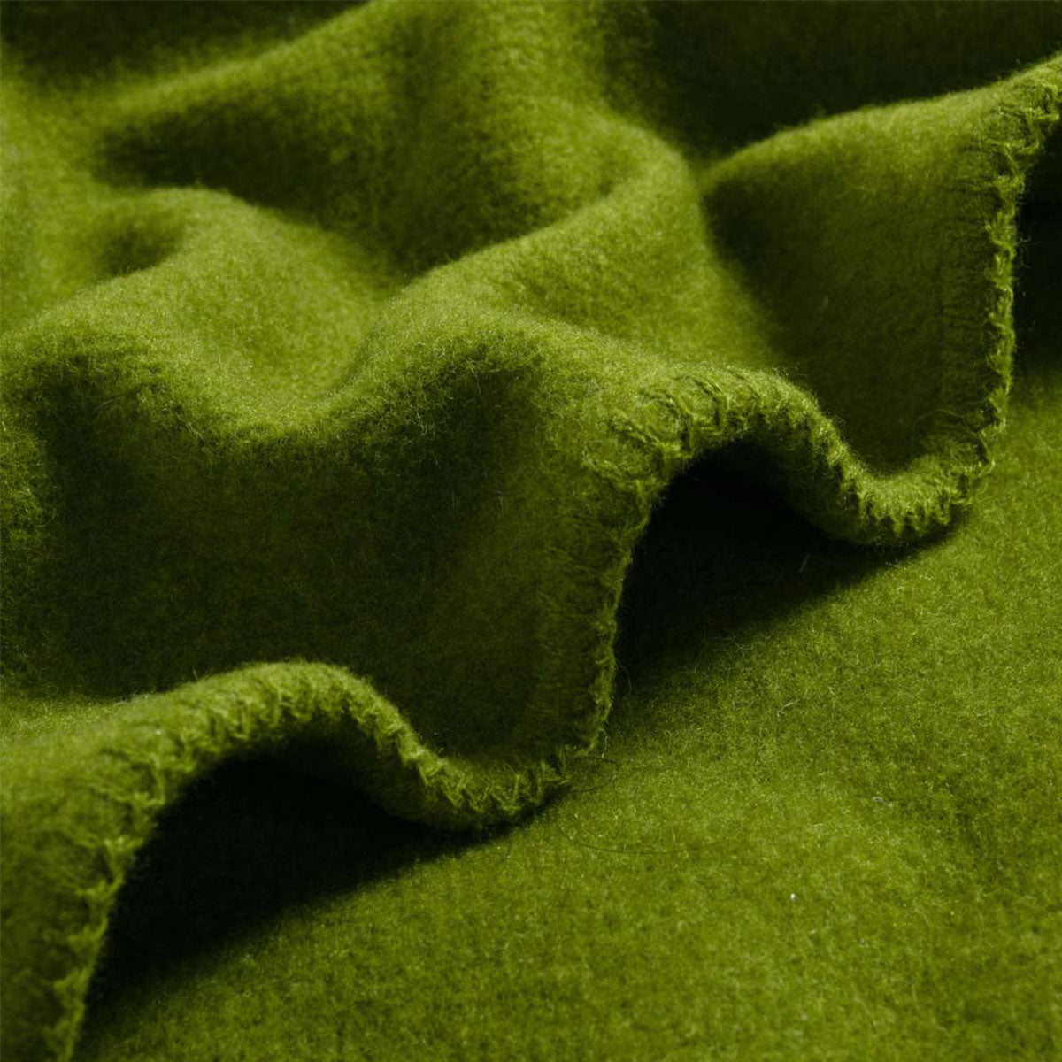 NNEDSZ Laconia 400GSM Premium Pure Wool Blanket Moss Green King-2