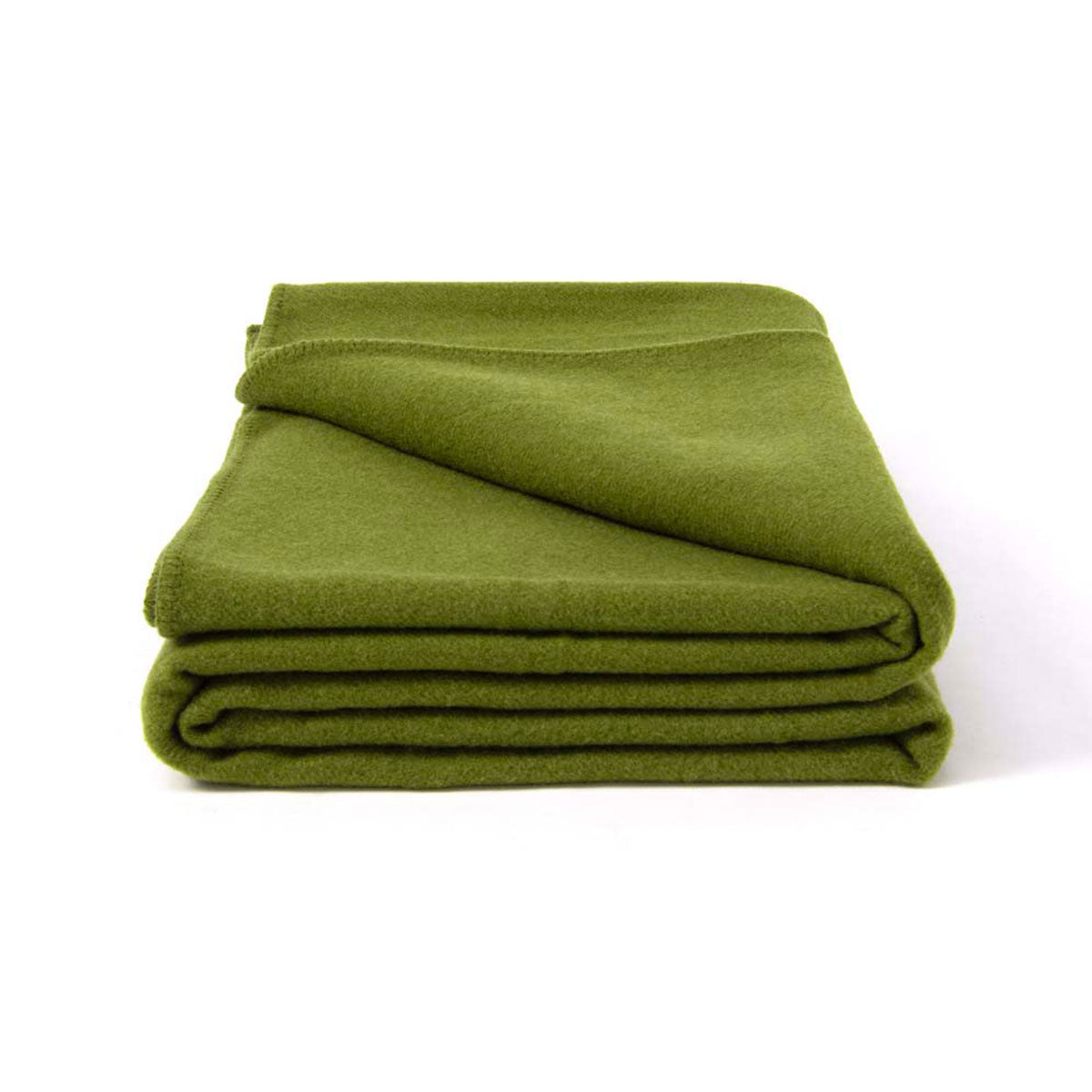 NNEDSZ Laconia 400GSM Premium Pure Wool Blanket Moss Green King-4