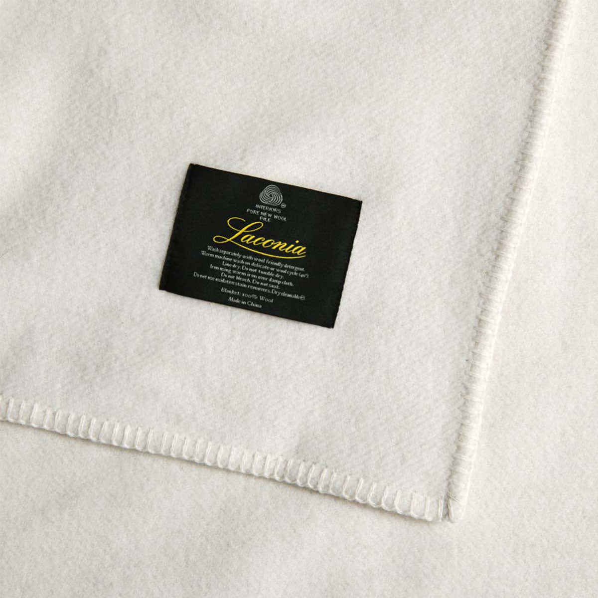 NNEDSZ Laconia 400GSM Premium Pure Wool Blanket Natural Super King-3