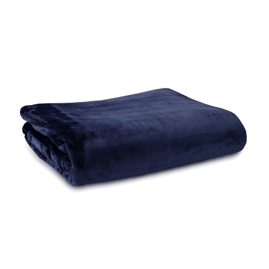 NNEDSZ Luxury Push Blanket Navy King-0
