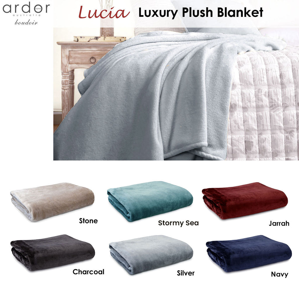 NNEDSZ Luxury Push Blanket Navy King-1