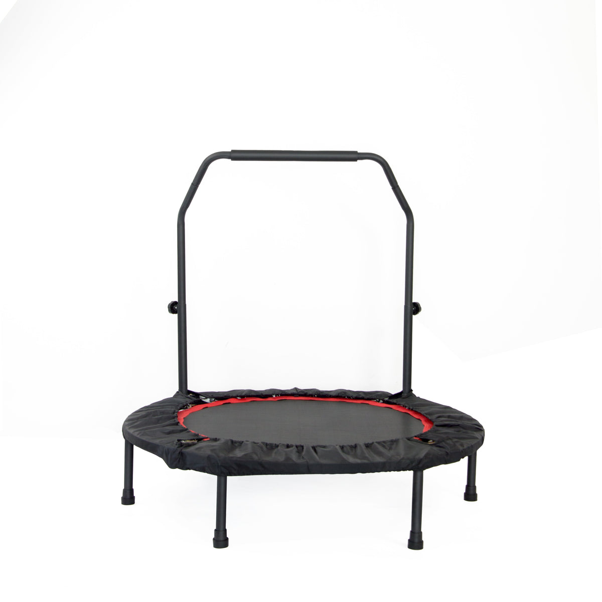 NNEDSZ Rebounder Trampoline With Handle Rail-3