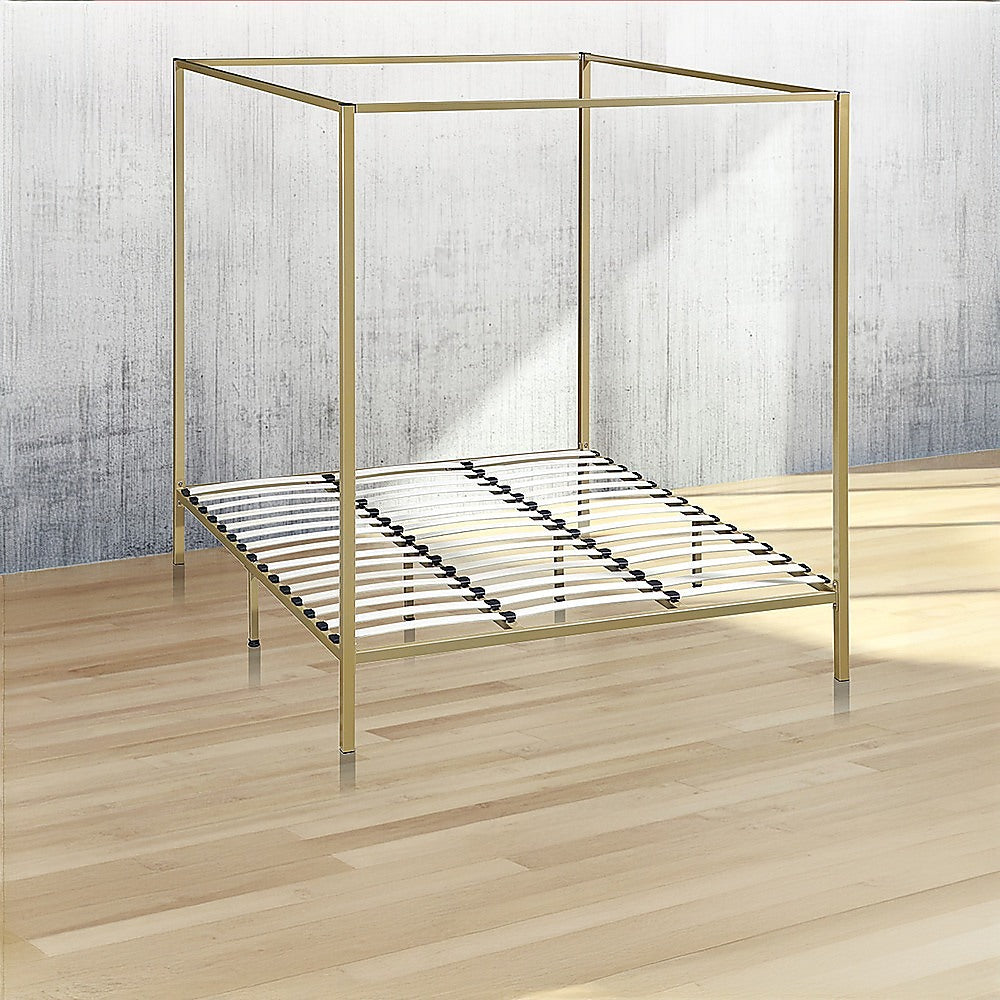 NNEDSZ 4 Four Poster King Bed Frame-1