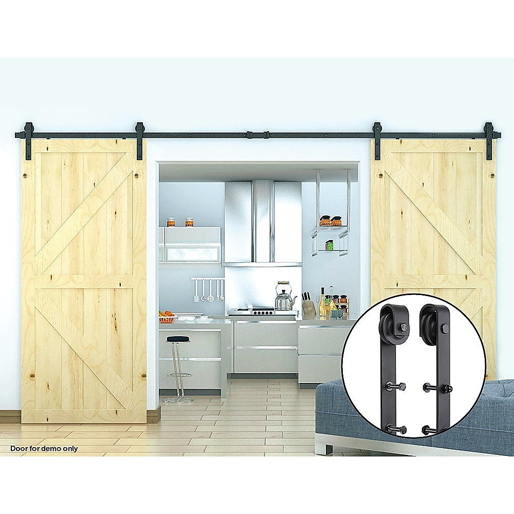 NNEDSZ 3.6m Sliding Barn Door Hardware-2