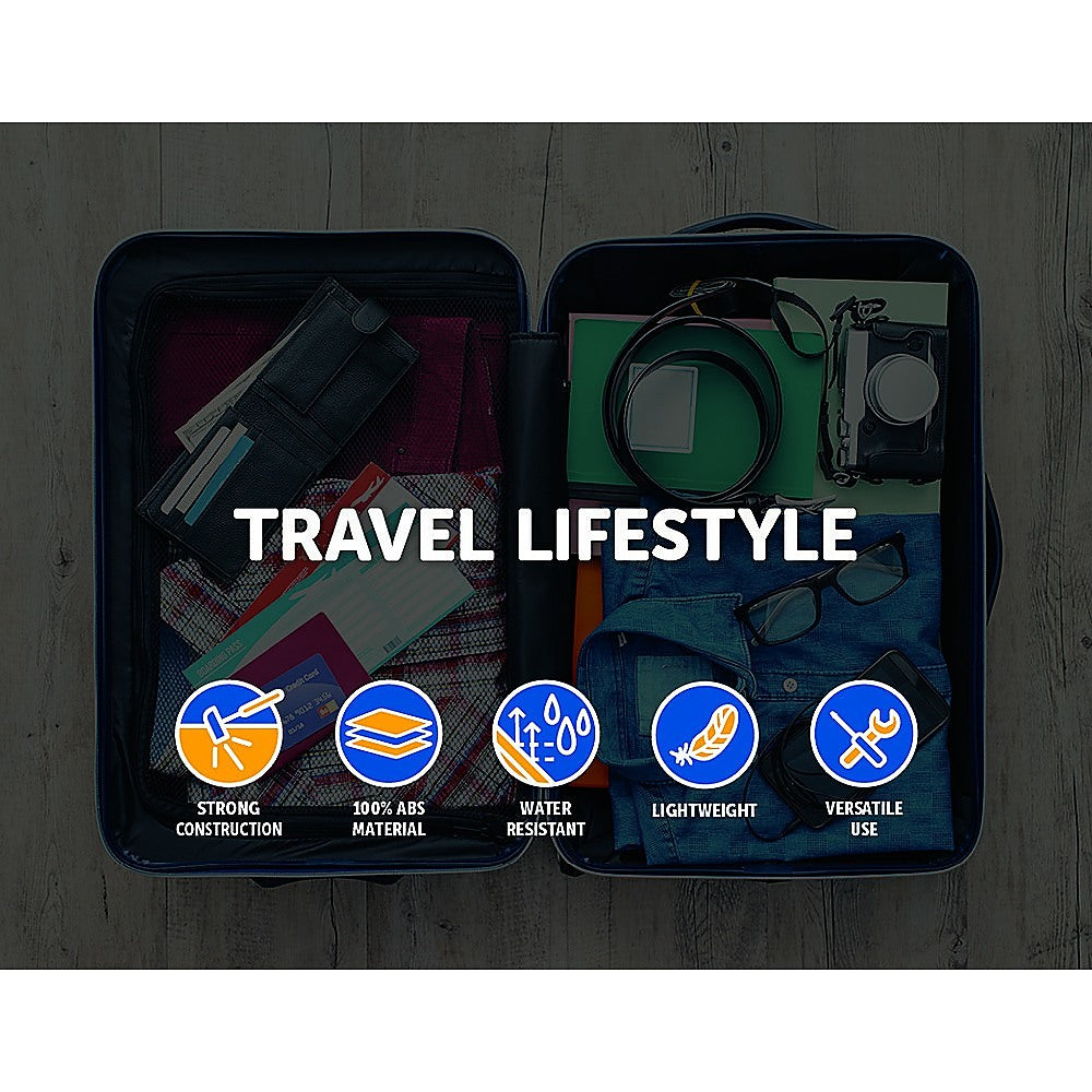 NNEDSZ Delegate Suitcases Luggage Set 20" 24" 28" Carry On Trolley TSA Travel Bag-1