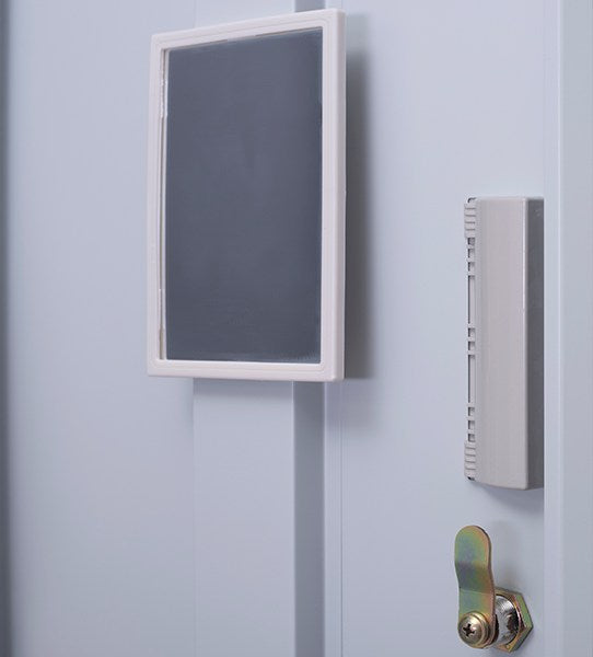 NNEDSZ Lock 2-Door Vertical Locker for Office Gym Shed School Home Storage Grey-3