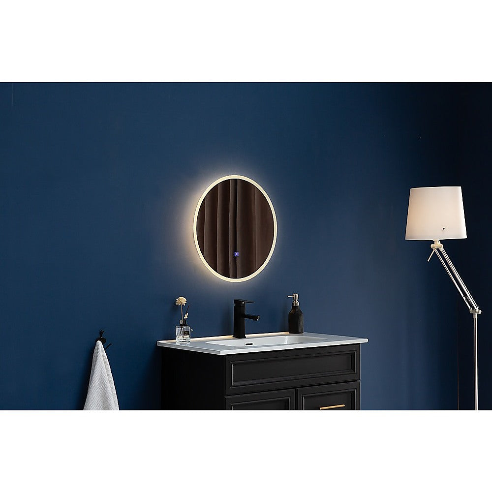NNEDSZ 50cm LED Wall Mirror Bathroom Mirrors Light Decor Round-2