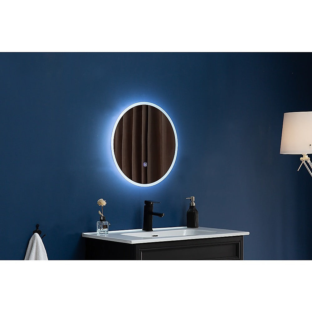 NNEDSZ 80cm LED Wall Mirror Bathroom Mirrors Light Decor Round-1