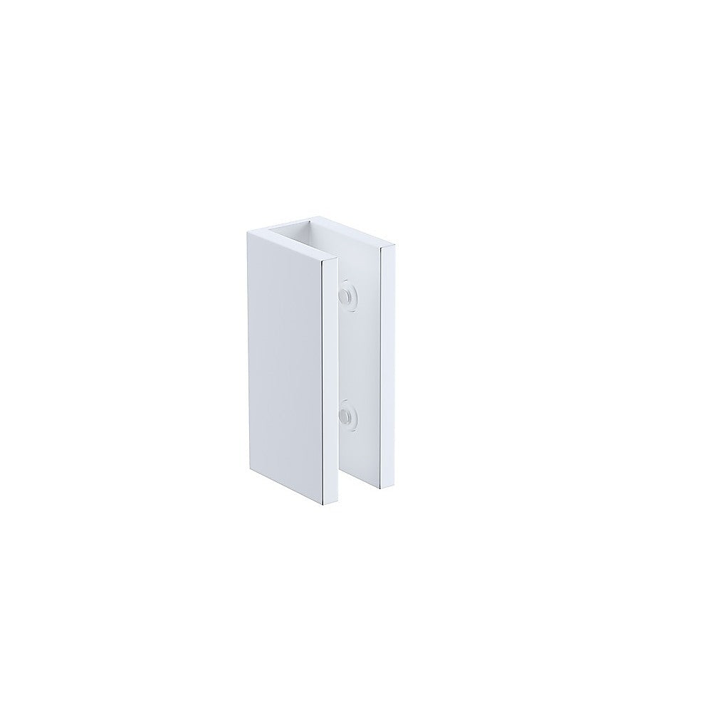 NNEDSZ 70cm Frameless Glass Bath Screen with Brackets - White-3