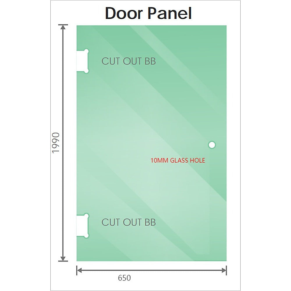 NNEDSZ 120cm Wall to Wall Frameless Shower Screen with Gold Channel and SS Hinges , Round Knob Handle-1