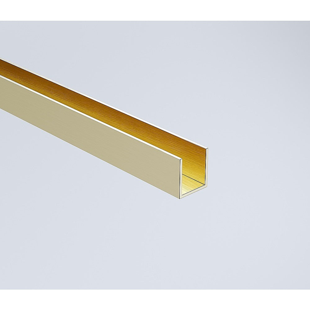 NNEDSZ 120cm Wall to Wall Frameless Shower Screen with Gold Channel and SS Hinges , Round Knob Handle-3