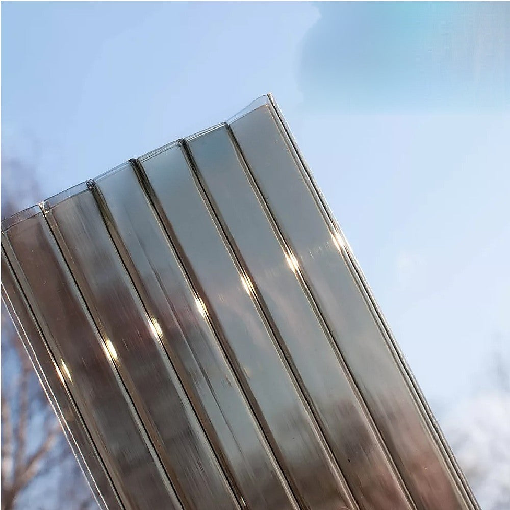 NNEDSZ 10mm Polycarbonate Roofing Sheets Tinted Bronze UV Roof 1050x2100mm Bulk 5 Pack-1