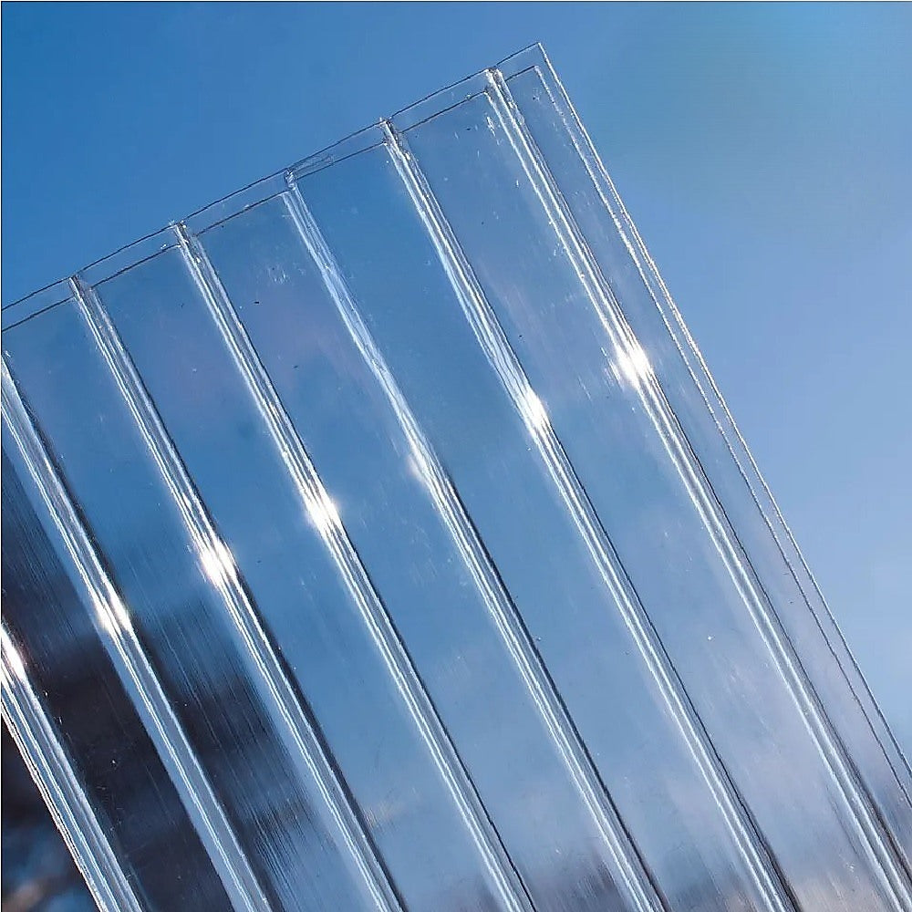 NNEDSZ 16mm Polycarbonate Roofing Sheets Clear UV Roof 1050x2100mm Bulk 5 Pack-1