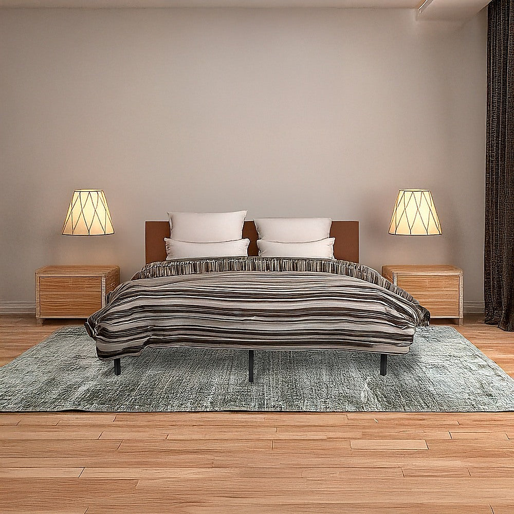 NNEDSZ Double Metal Bed Frame-1