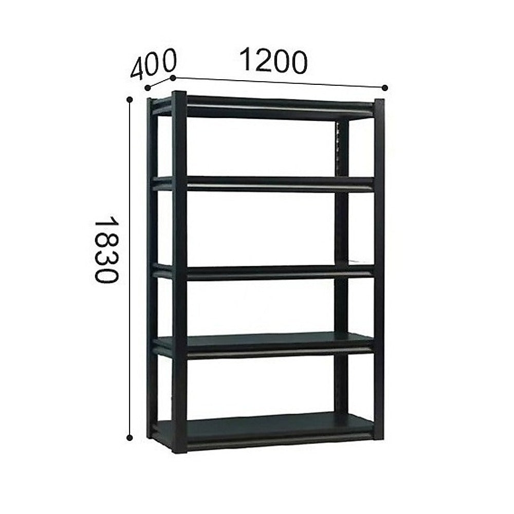 120x40x183cm Metal Garage Shelving Rack – Heavy-Duty Steel Storage-3