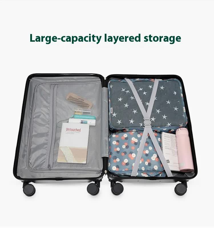 NNEDSZ Smart Carry-On Luggage with Cup Holder & USB Charging Port - Avocado green Color Spinner Suitcase for Travel Convenience  20 inch-4