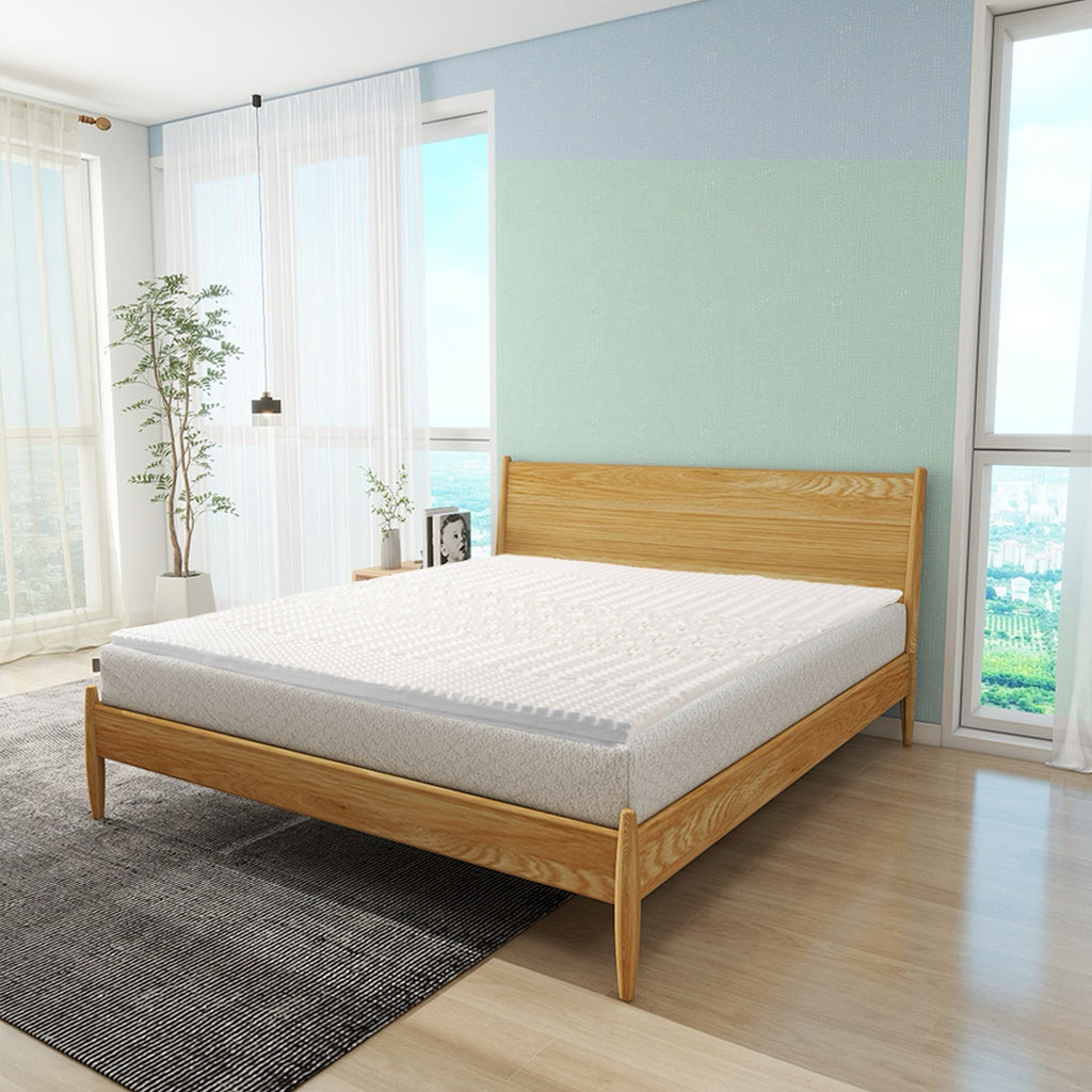 NNEDSZ 8cm Memory Foam Mattress Topper with Bamboo Cover - Double-1