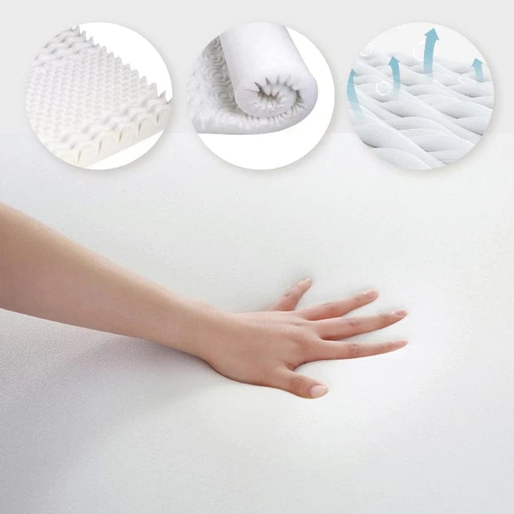 NNEDSZ 8cm Memory Foam Mattress Topper with Bamboo Cover - Double-4
