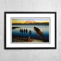 NNEDSZ Australian Crawl 'Boys Light Up' In Store Poster 1980 - Framed A2-0